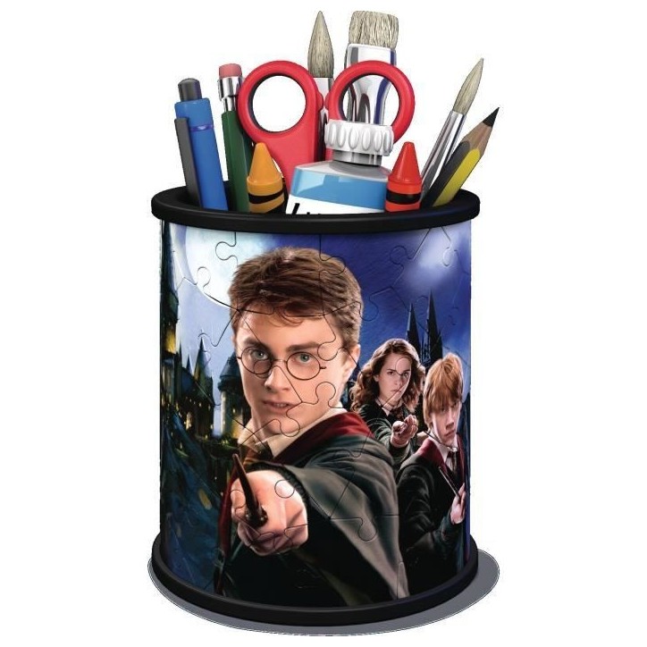 Puzzle 3D Pot a crayons Harry Potter - Ravensburger - Sans colle - 54 pieces - Des 6 ans Puzzle 3D Pot a crayons Harry Potter - Ravensburger - Sans colle - 54 pieces - Des 6 ans