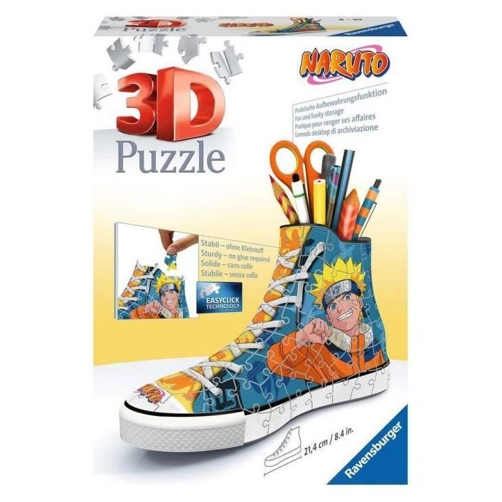 Puzzle 3D - Ravensburger - Sneaker Naruto - 108 pieces - Bleu Puzzle 3D - Ravensburger - Sneaker Naruto - 108 pieces - Bleu