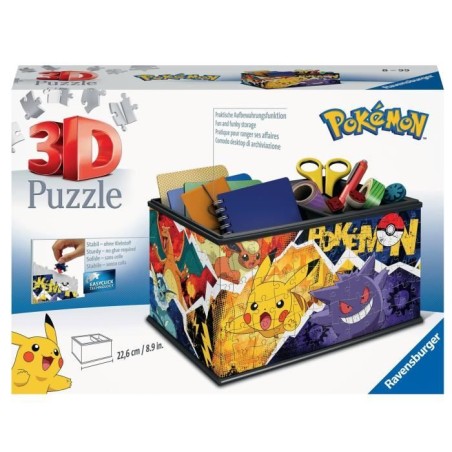 Boite de rangement Pokémon Puzzle 3D - Ravensburger - 216 pieces - A