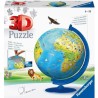 Puzzle 3D Globe terrestre 180 pieces - Ravensburger - Éducatif - Sans