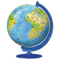 Puzzle 3D Globe terrestre 180 pieces - Ravensburger - Éducatif - Sans