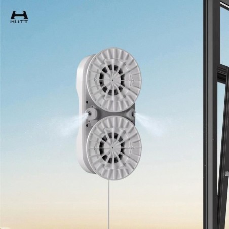 HUTT DDC56 Robot Laveur de Vitre - Robot Nettoyeur de Vitres avec Double Pulvérisation d'eau - Systeme de Protection