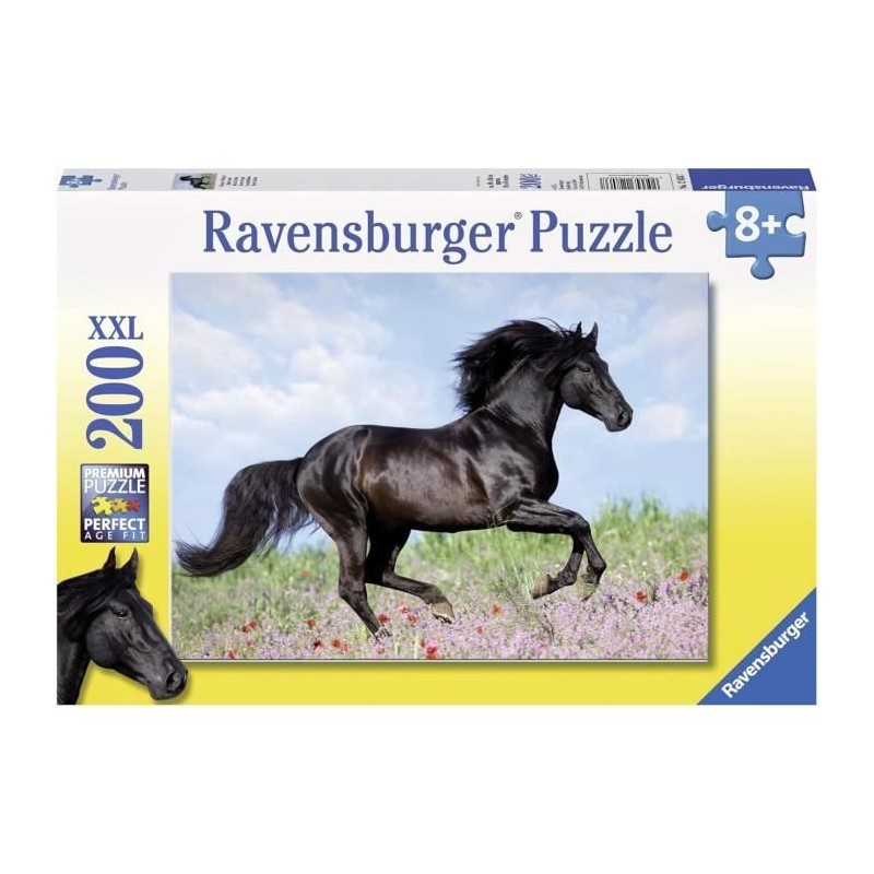 Puzzle 200 pieces XXL Etalon noir - Ravensburger - Paysage et nature -