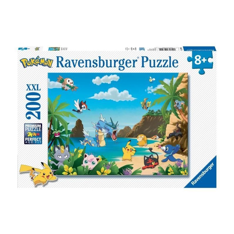 Puzzle 200 pieces XXL - Ravensburger - Attrapez-les tous ! - Pokémon Puzzle 200 pieces XXL - Ravensburger - Attrapez-les tous ! - Pokémon