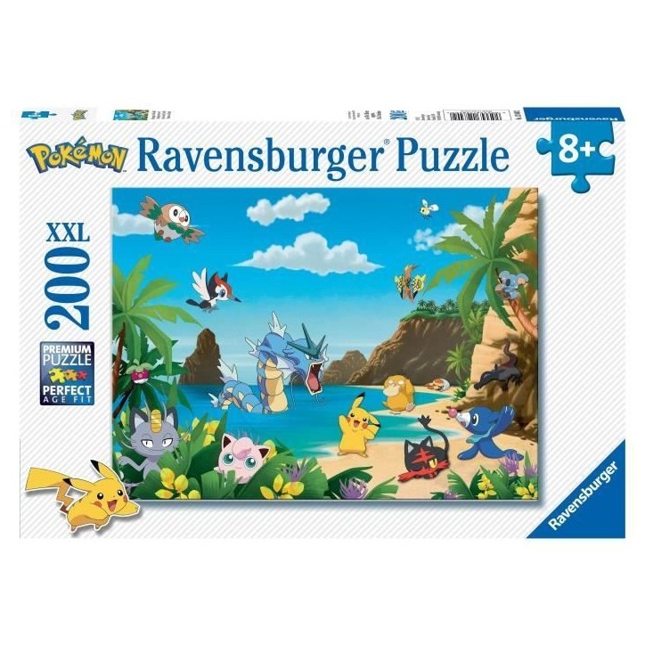 Puzzle 200 pieces XXL - Ravensburger - Attrapez-les tous ! - Pokémon - Dessins animés et BD - Garantie 2 ans