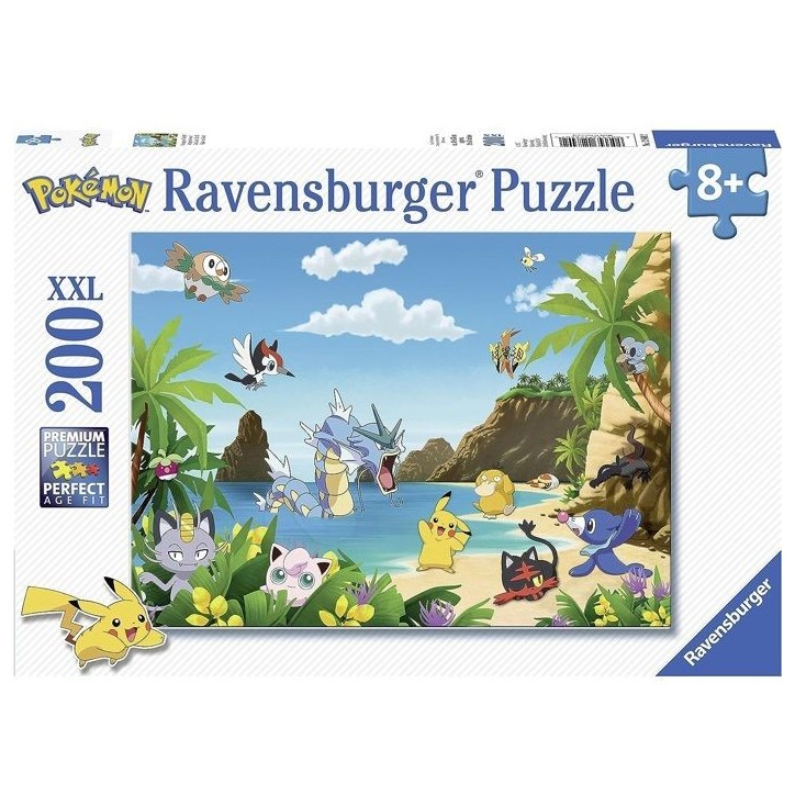 Puzzle 200 pieces XXL - Ravensburger - Attrapez-les tous ! - Pokémon - Dessins animés et BD - Garantie 2 ans
