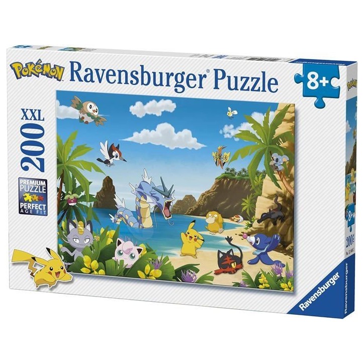Puzzle 200 pieces XXL - Ravensburger - Attrapez-les tous ! - Pokémon - Dessins animés et BD - Garantie 2 ans