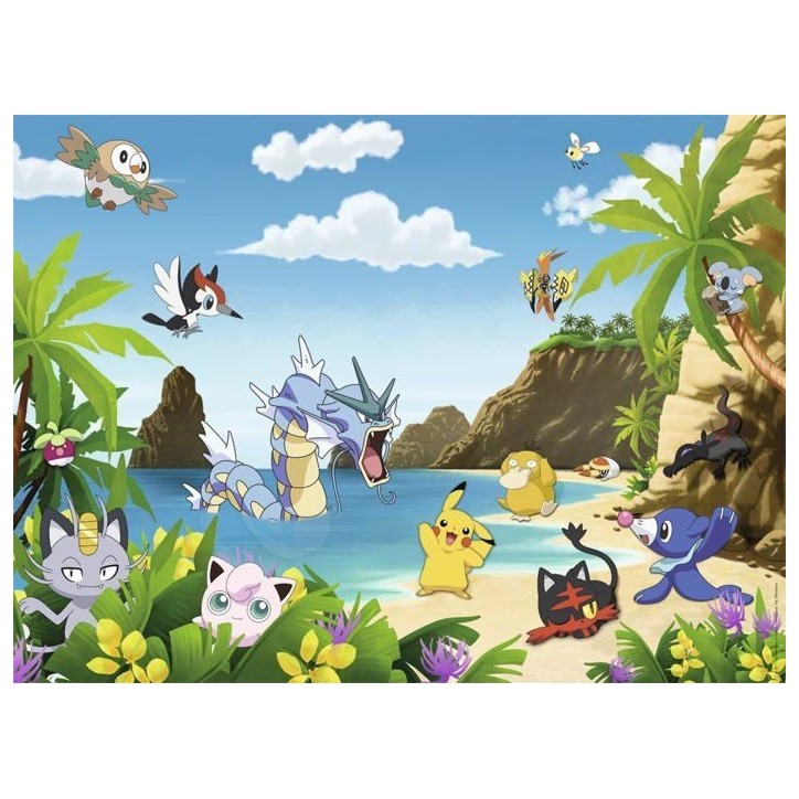 Puzzle 200 pieces XXL - Ravensburger - Attrapez-les tous ! - Pokémon - Dessins animés et BD - Garantie 2 ans