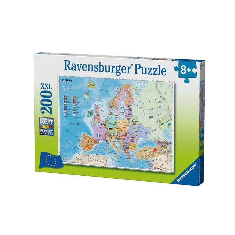 Ravensburger - Puzzle 200 pieces XXL - Carte d'Europe - Mixte - A part Ravensburger - Puzzle 200 pieces XXL - Carte d'Europe - Mixte - A part
