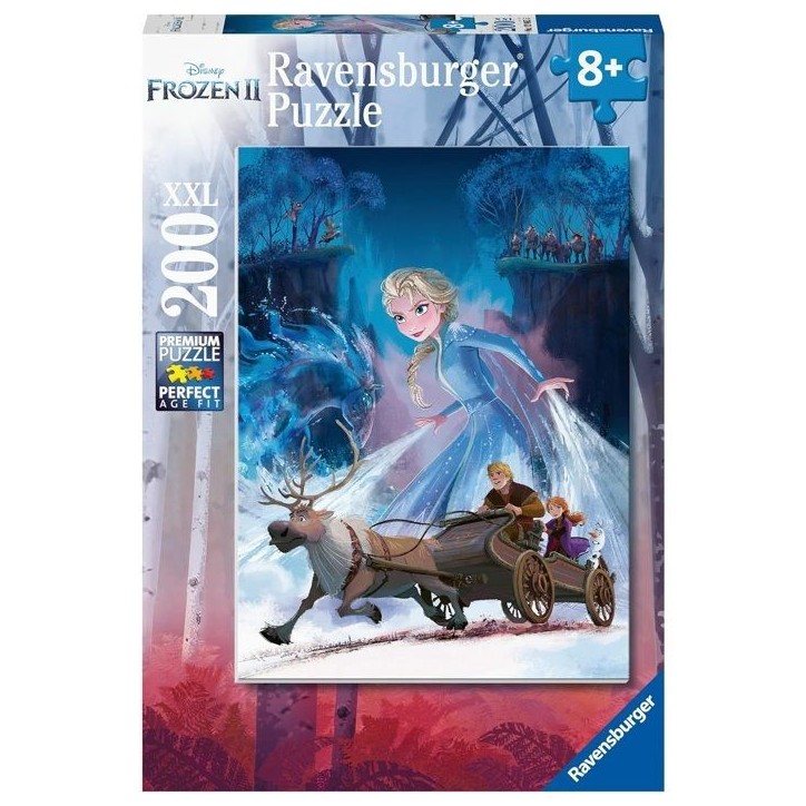 Puzzle La Reine des Neiges 2 - Ravensburger - 200 pieces XXL - Foret mystérieuse - Enfant 8 ans et plus