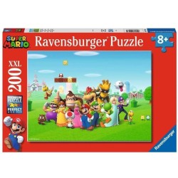 Puzzle 200 pieces XXL Les aventures de Super Mario, 00012993, Des 8 an