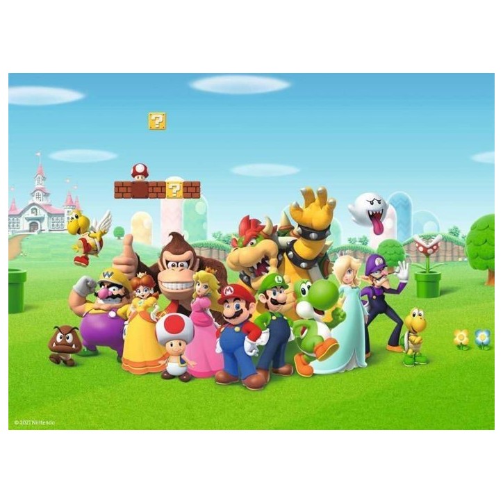 Puzzle 200 pieces XXL Les aventures de Super Mario, 00012993, Des 8 ans, Ravensburger