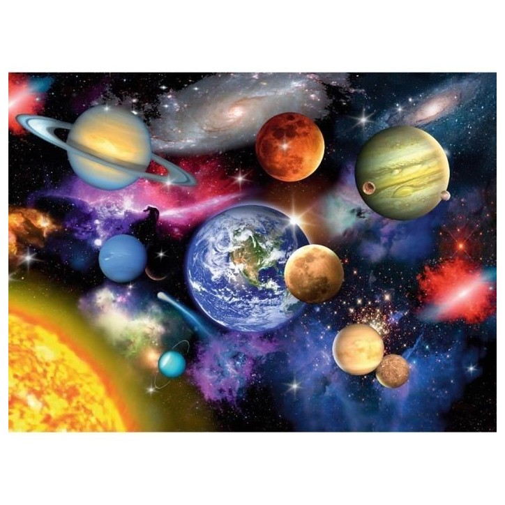 Puzzle Ravensburger 300 pieces XXL - Systeme solaire - Pour enfants des 9 ans