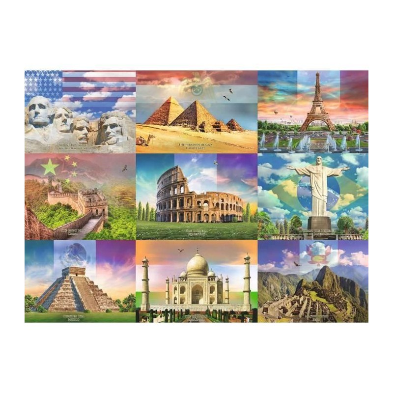 Puzzle Enfant 200 p XXL - Les monuments du monde - Ravensburger - Arch Puzzle Enfant 200 p XXL - Les monuments du monde - Ravensburger - Arch