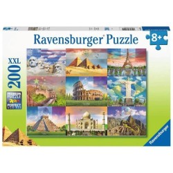Puzzle Enfant 200 p XXL - Les monuments du monde - Ravensburger - Arch