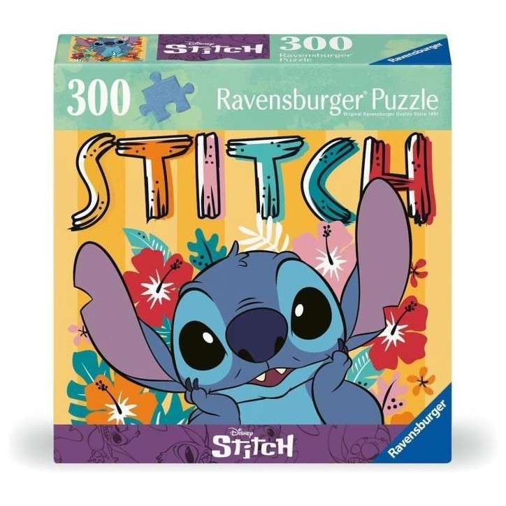 Puzzle 300 pieces Stitch, Adultes et enfants des 8 ans, Puzzle de qualité supérieure, Disney, 13399, Ravensburger Puzzle 300 pieces Stitch, Adultes et enfants des 8 ans, Puzzle de qualité supérieure, Disney, 13399, Ravensburger