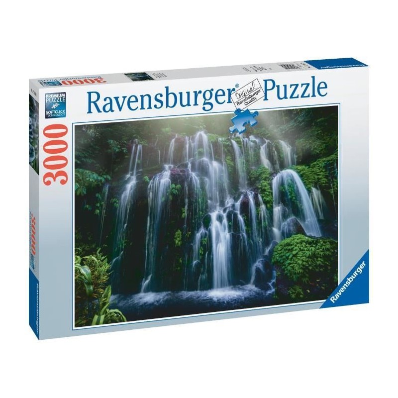 Puzzle 3000 pieces - Ravensburger - Chutes d'eau, Bali - Paysage et na Puzzle 3000 pieces - Ravensburger - Chutes d'eau, Bali - Paysage et na