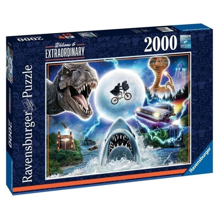 Puzzle 2000 pieces Les films cultes d'Universal - Ravensburger - Cinéma - Adulte - Multicolore Puzzle 2000 pieces Les films cultes d'Universal - Ravensburger - Cinéma - Adulte - Multicolore