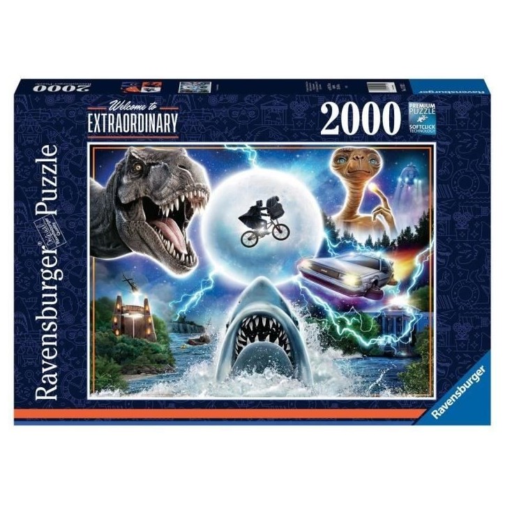 Puzzle 2000 pieces Les films cultes d'Universal - Ravensburger - Cinéma - Adulte - Multicolore Puzzle 2000 pieces Les films cultes d'Universal - Ravensburger - Cinéma - Adulte - Multicolore