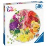 Puzzle rond 500 pieces Fruits et légumes, Circle of Colors, Abstrait,