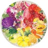 Puzzle rond 500 pieces Fruits et légumes, Circle of Colors, Abstrait,