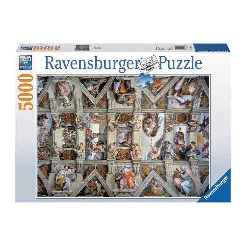 Puzzle Adulte 5000 p - Chapelle Sixtine - Ravensburger - Architecture Puzzle Adulte 5000 p - Chapelle Sixtine - Ravensburger - Architecture