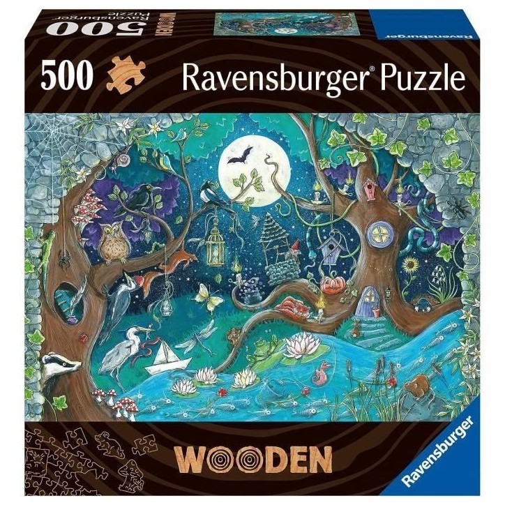 Puzzle en bois Foret fantastique 500 pieces robustes et naturelles dont 40 figurines en bois (whimsies), Qualité premium - Pour Puzzle en bois Foret fantastique 500 pieces robustes et naturelles dont 40 figurines en bois (whimsies), Qualité premium - Pour