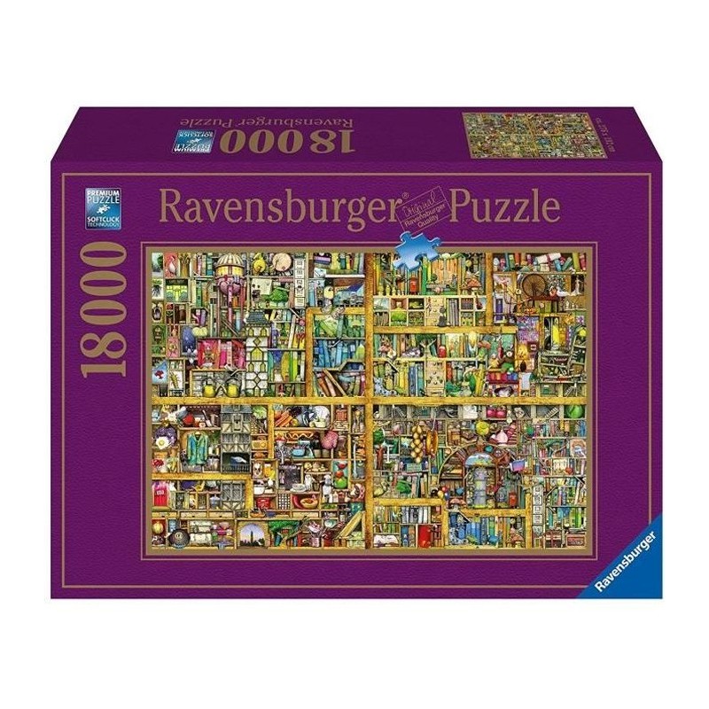 Puzzle 18 000 pieces Bibliotheque magique XXL, Colin Thompson, Adultes Puzzle 18 000 pieces Bibliotheque magique XXL, Colin Thompson, Adultes