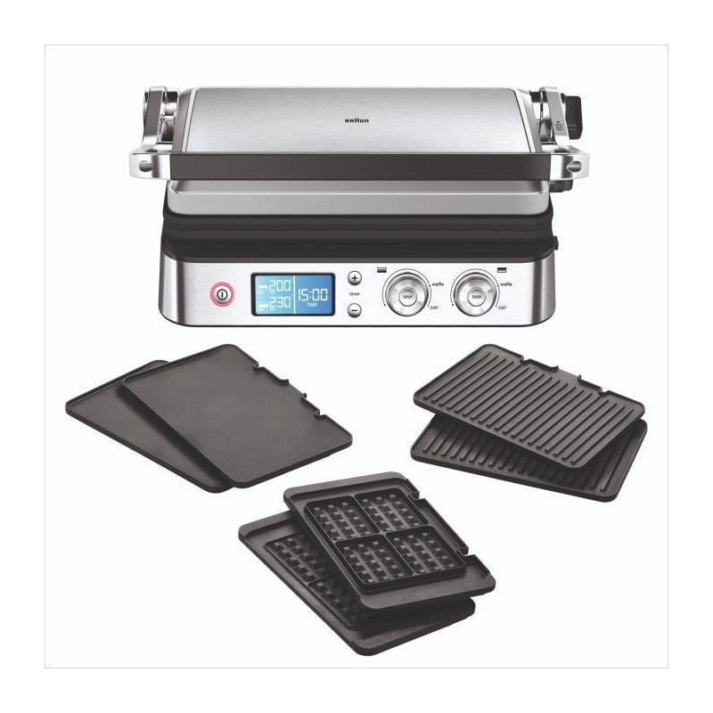 Grill multifonctions - BRAUN - Multi Pro 9 - 2000 W - 3 positions de c Grill multifonctions - BRAUN - Multi Pro 9 - 2000 W - 3 positions de c