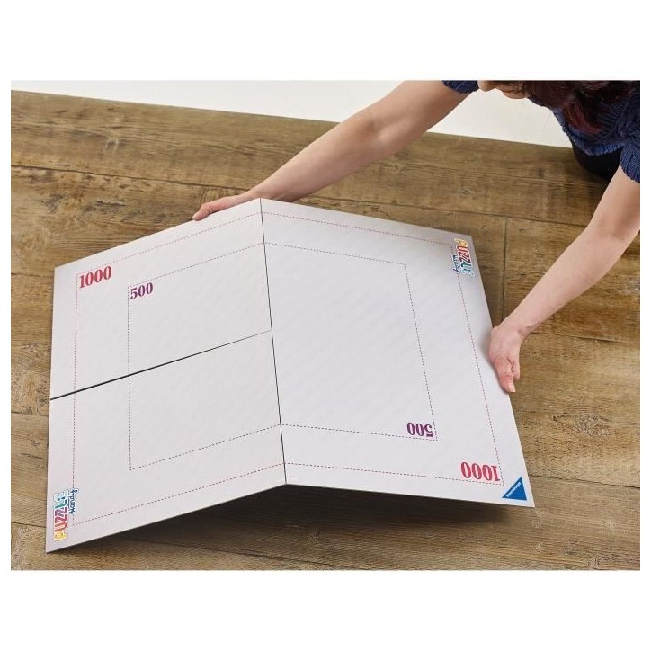 Plateau de puzzle - RAVENSBURGER - 17971 - Pliable - Pour 1000 pieces - Pinces de fixation Plateau de puzzle - RAVENSBURGER - 17971 - Pliable - Pour 1000 pieces - Pinces de fixation