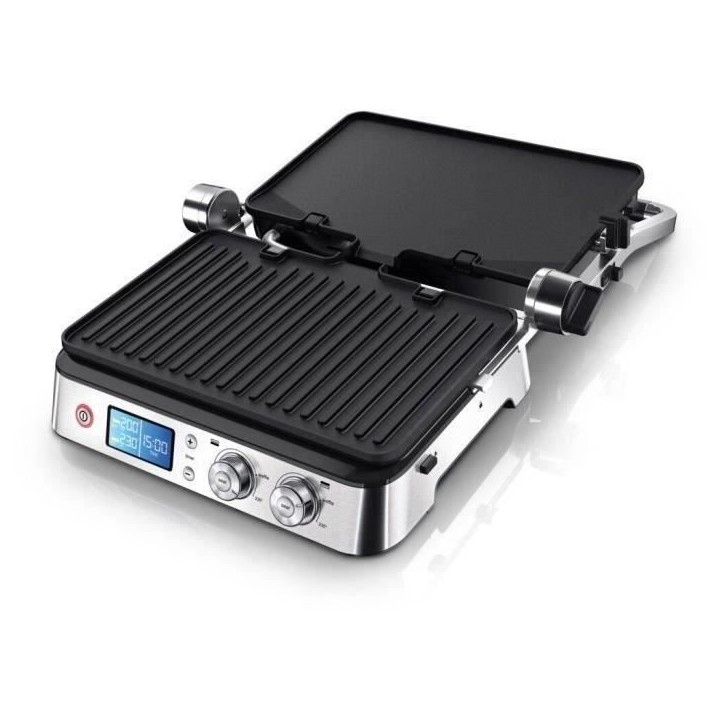 Grill multifonctions - BRAUN - Multi Pro 9 - 2000 W - 3 positions de chauffe - Noir / Acier