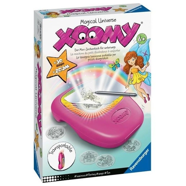 Machine a dessin nomade Ravensburger Xoomy Midi Magical Universe pour enfants de 6 ans et plus Machine a dessin nomade Ravensburger Xoomy Midi Magical Universe pour enfants de 6 ans et plus