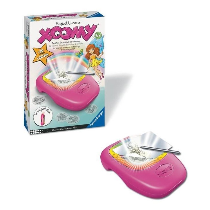 Machine a dessin nomade Ravensburger Xoomy Midi Magical Universe pour enfants de 6 ans et plus Machine a dessin nomade Ravensburger Xoomy Midi Magical Universe pour enfants de 6 ans et plus