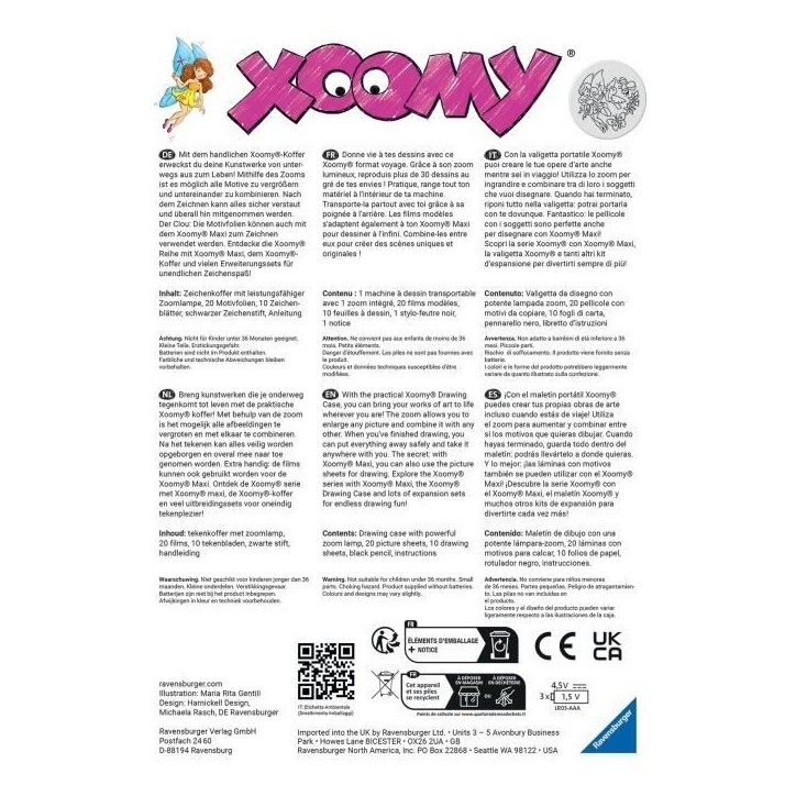 Machine a dessin nomade Ravensburger Xoomy Midi Magical Universe pour enfants de 6 ans et plus Machine a dessin nomade Ravensburger Xoomy Midi Magical Universe pour enfants de 6 ans et plus