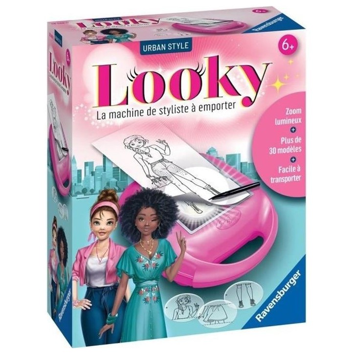 Ravensburger - Looky Midi Urban Style - Machine a dessin de mode pour enfant des 6 ans Ravensburger - Looky Midi Urban Style - Machine a dessin de mode pour enfant des 6 ans