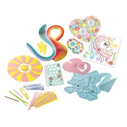 Be Creative Paper Art Maxi Origami, Pliage 3D, Quilling, 9 réalisations, Création objets, Loisir créatif, Des 8 ans – 18236