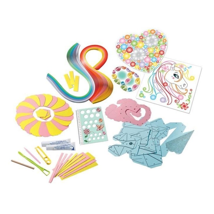Be Creative Paper Art Maxi Origami, Pliage 3D, Quilling, 9 réalisations, Création objets, Loisir créatif, Des 8 ans – 18236 Be Creative Paper Art Maxi Origami, Pliage 3D, Quilling, 9 réalisations, Création objets, Loisir créatif, Des 8 ans – 18236