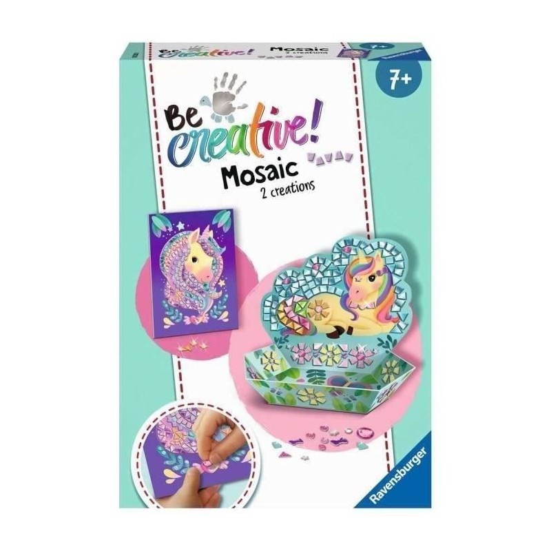 Coffret Mosaique Licorne Ravensburger - Décoration facile pour enfant Coffret Mosaique Licorne Ravensburger - Décoration facile pour enfant