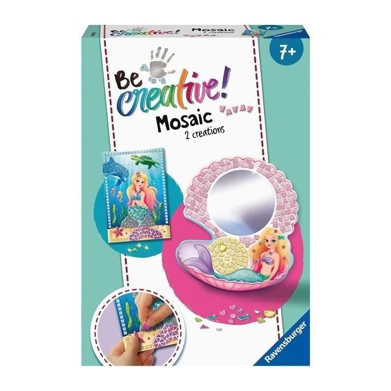 Coffret Mosaique Ravensburger Mermaid - A partir de 7 ans - Décorez f