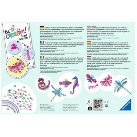 Kit de création d'animaux en perles, Ravensburger - Mixte - A partir de 6 ans
