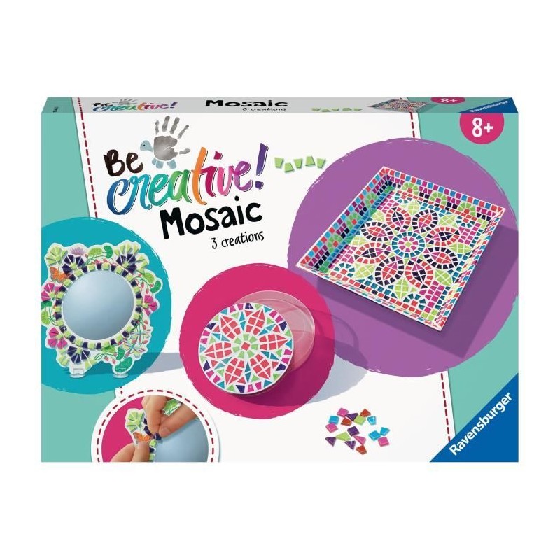 Coffret Maxi Mosaique Ravensburger - 3 objets en mosaique - A partir d Coffret Maxi Mosaique Ravensburger - 3 objets en mosaique - A partir d