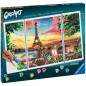 CreArt Paris format triptyque 80x50cm - Peinture par numéros – Des 12 ans – Ravensburger - 20134