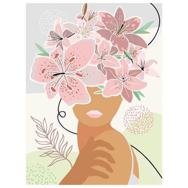CreArt Flowers on my mind 24x30 cm - Peinture par numéros – Des 12 ans – Ravensburger - 20275 CreArt Flowers on my mind 24x30 cm - Peinture par numéros – Des 12 ans – Ravensburger - 20275