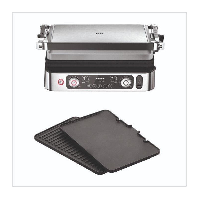 Grill multifonctions - BRAUN - Multi Grill 9 Pro - 2200 W - 3 position Grill multifonctions - BRAUN - Multi Grill 9 Pro - 2200 W - 3 position