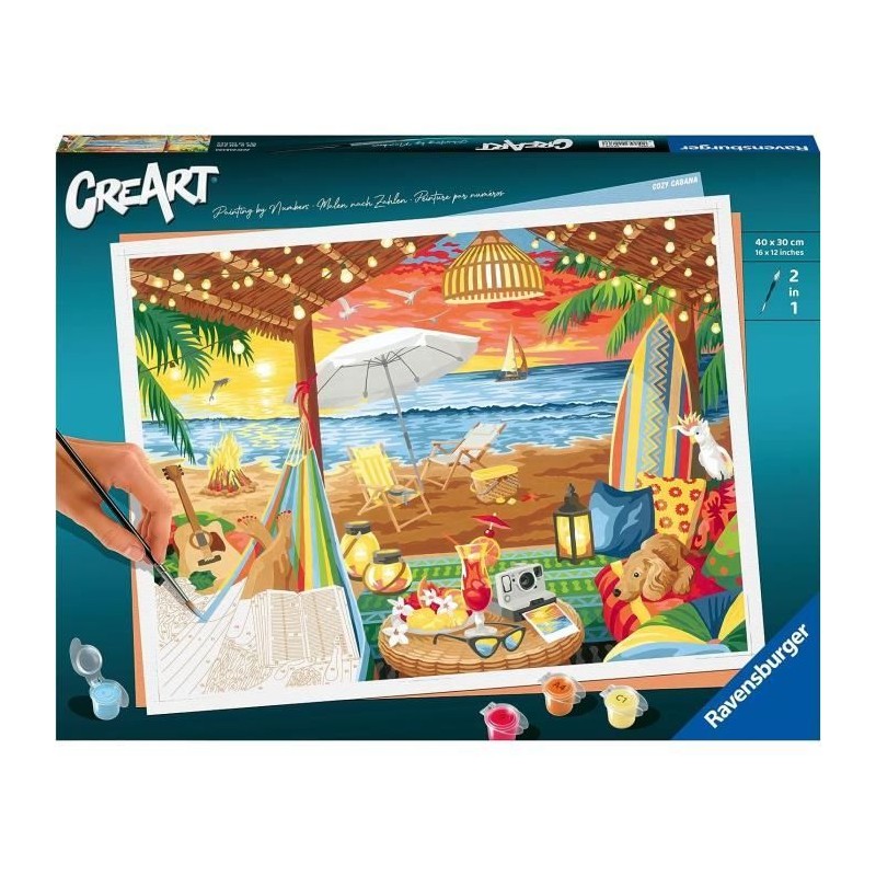 CreArt 30x40 cm - Cozy Cabana - Série B Numéro d'art - 00020276 - De CreArt 30x40 cm - Cozy Cabana - Série B Numéro d'art - 00020276 - De