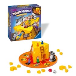 Jeu de société - Ravensburger - Miam Miaou - La course aux fromages