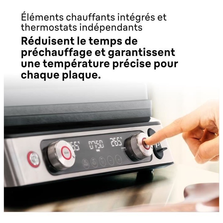 Grill multifonctions - BRAUN - Multi Grill 9 Pro - 2200 W - 3 positions de chauffe - Noir / Acier Grill multifonctions - BRAUN - Multi Grill 9 Pro - 2200 W - 3 positions de chauffe - Noir / Acier