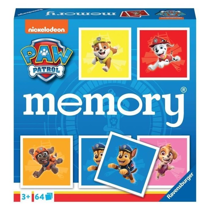 Jeu de mémoire - Ravensburger - Grand memory Pat'Patrouille - Multicolore - Enfant - Mixte Jeu de mémoire - Ravensburger - Grand memory Pat'Patrouille - Multicolore - Enfant - Mixte