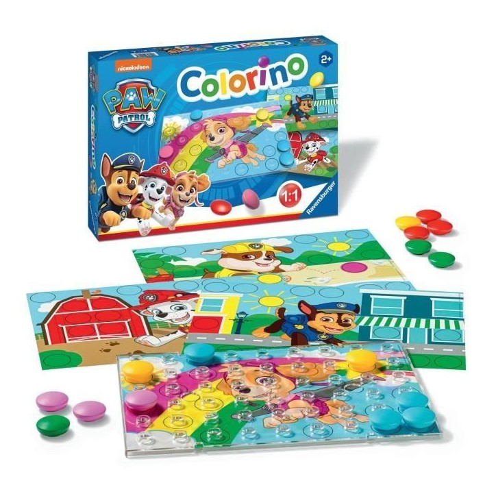 Colorino Pat' Patrouille, jeux éducatif, A partir de 2 ans, Ravensburger, Paw Patrol Colorino Pat' Patrouille, jeux éducatif, A partir de 2 ans, Ravensburger, Paw Patrol