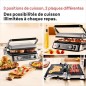 Grill multifonctions - BRAUN - Multi Grill 9 Pro - 2200 W - 3 positions de chauffe - Noir / Acier Grill multifonctions - BRAUN - Multi Grill 9 Pro - 2200 W - 3 positions de chauffe - Noir / Acier